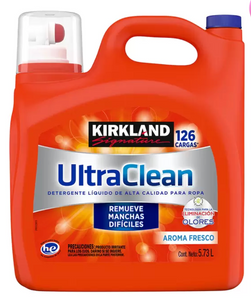 Kirkland Signature Ultra Clean Detergente Líquido Premium con Aroma Refrescante 5.73 L - KOZ