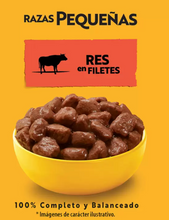 Cargar imagen en el visor de la galería, Pedigree Alimento Para Perros Adultos Razas Pequeñas, Sabor Res 100 gr, Paquete De 24 Sobres - KOZ
