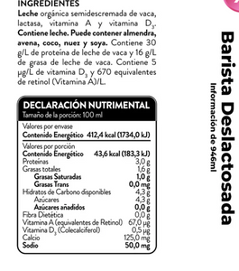 Bové Barista Leche Deslactosada 6 pzas de 946 ml - KOZ