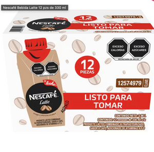 Nescafé Bebida Latte 12 pzs de 330 ml - KOZ