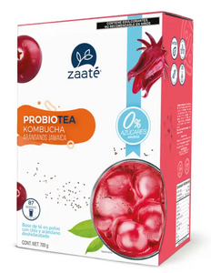 Zaaté Kombucha Té Rojo sin Azúcar Jamaica Arándano 700 grs - KOZ