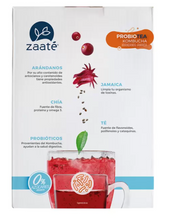 Cargar imagen en el visor de la galería, Zaaté Kombucha Té Rojo sin Azúcar Jamaica Arándano 700 grs - KOZ