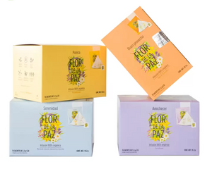 Flor de La Paz Té Organico kit 4 cajas con 16 sachets - KOZ