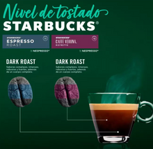 Cargar imagen en el visor de la galería, Starbucks Cápsulas Nespresso, Café Espresso Roast y Verona 40 cápsulas - KOZ