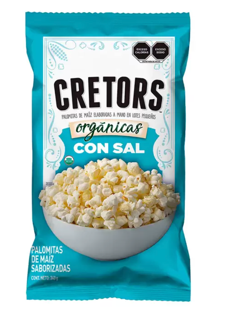 G.H Cretors Palomitas de Maíz Orgánicas con Sal 340 grs - KOZ