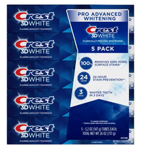 Cargar imagen en el visor de la galería, Pasta Dental Crest 3D White Advanced Whitening 5 pzas de 147 grs - KOZ
