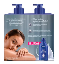 Cargar imagen en el visor de la galería, Nivea Body Milk Crema Corporal 2 pzs de 1l + 75 ml - KOZ