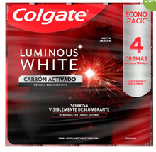 Cargar imagen en el visor de la galería, Colgate Luminous White Pasta Dental con Carbón Activado 4 piezas 125 ml - KOZ