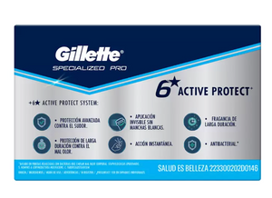 Gillette Antitranspirante en Gel Specialized Pro 3 pzas de 45 gr