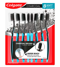 Cargar imagen en el visor de la galería, Colgate Cepillo de Dientes Charcoal 8 piezas - KOZ