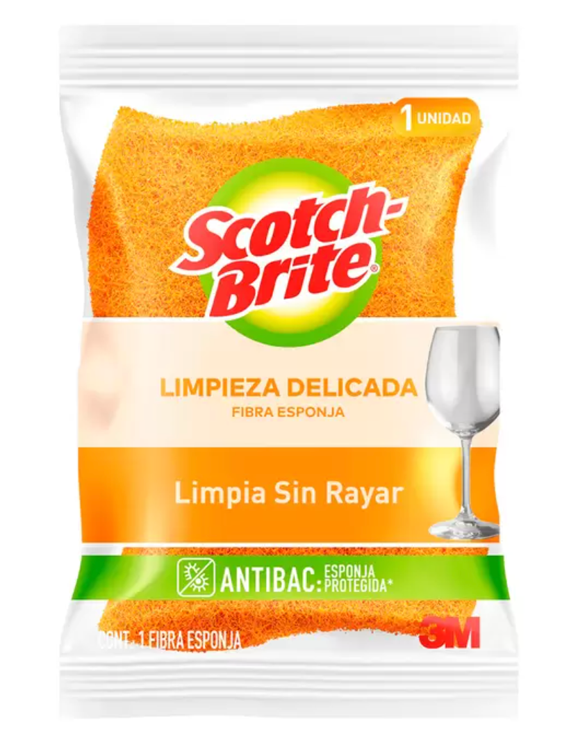 Scotch Brite Cero Rayas Esponjas 12 piezas - KOZ