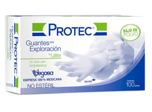 Cargar imagen en el visor de la galería, Protec Guantes de Látex Chico 100 piezas - KOZ