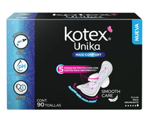Cargar imagen en el visor de la galería, Kotex Unika Maxi Comfort Toalla Femenina 90 piezas - KOZ