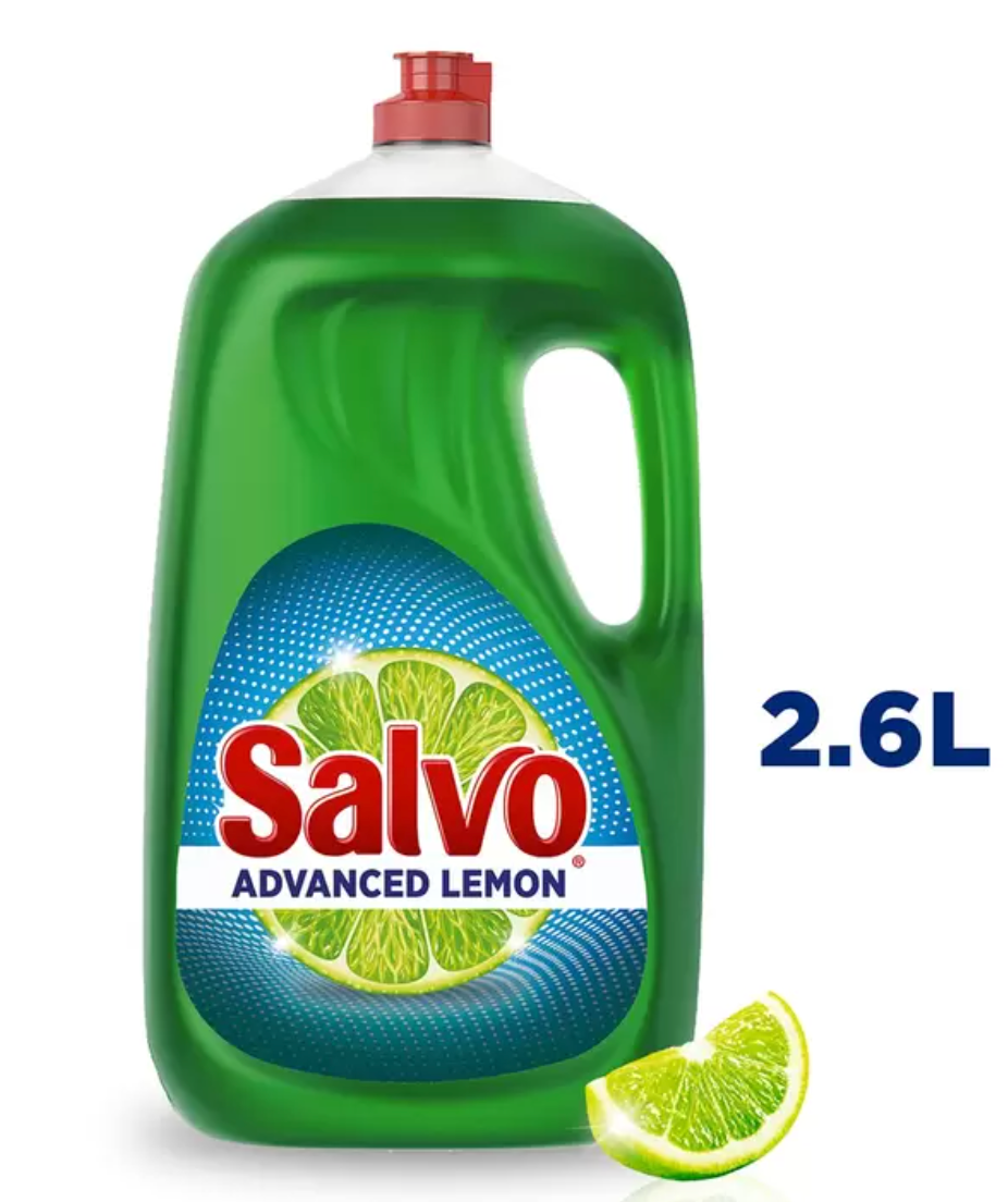 Salvo Advanced Lemon Detergente Líquido para Trastes 2.6 L - KOZ