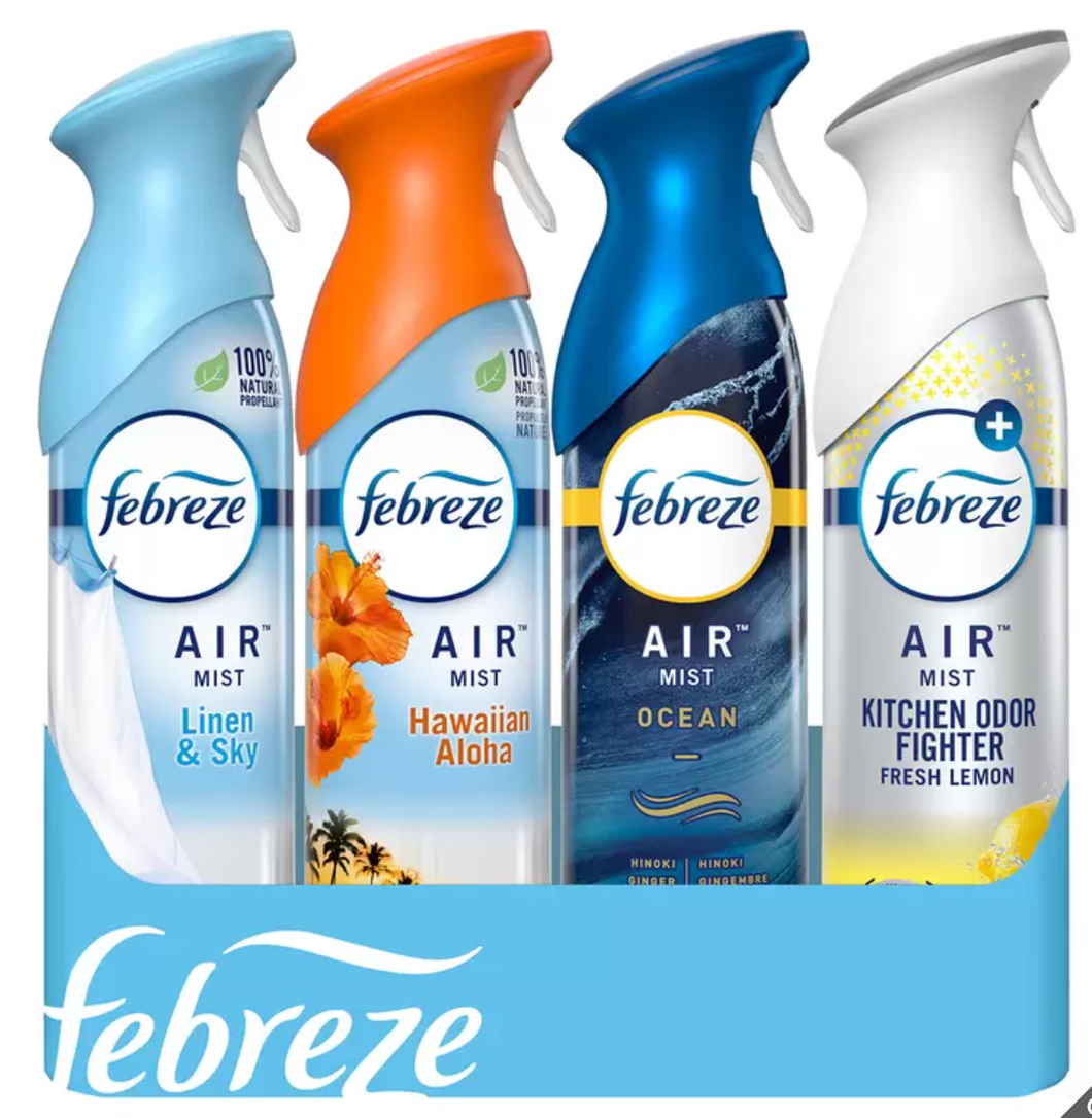 Febreze Air Aromatizante Ambiental 4 piezas de 250 gr - KOZ