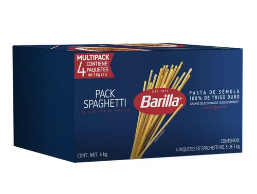 Barilla Spaguetti No. 5 4 pzas de 1 kg - KOZ