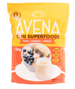 Molinos Del Sol Avena con Superfoods Chía-Quinoa-Linaza 1 kg - KOZ