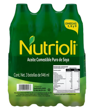 Cargar imagen en el visor de la galería, Nutrioli Aceite Comestible Puro de Soya 3 piezas de 946 ml - KOZ