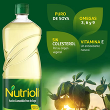 Cargar imagen en el visor de la galería, Nutrioli Aceite Comestible Puro de Soya 3 piezas de 946 ml - KOZ