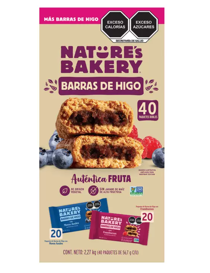 Nature's Bakery Surtido de Barras de Higo 40 piezas de 56.7 grs - KOZ