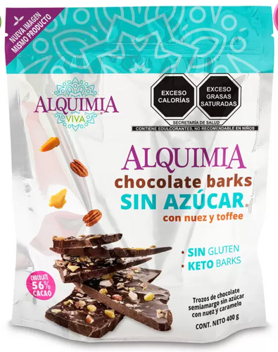Alquimia Chocolate Keto Barks 400 grs - KOZ