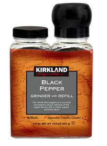 Kirkland Signature Pimienta Negra y Molinillo Rellenable 375 g - KOZ