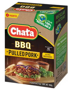 Chata Pulled Pork en Salsa BBQ 4 sobres de 860 grs - KOZ