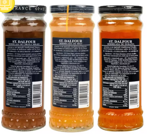 Mermelada St Dalfour Paquete Surtido Sabor Ciruela Mirabel, Higo y Durazno 3 piezas de 284 gr - KOZ