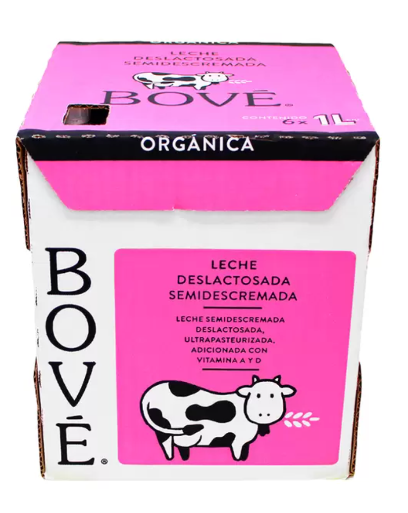 Bové Leche Deslactosada Orgánica 6 piezas de 946 ml - KOZ