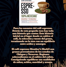 Cargar imagen en el visor de la galería, Café Espresso Member's Mark 1 kg - ZK