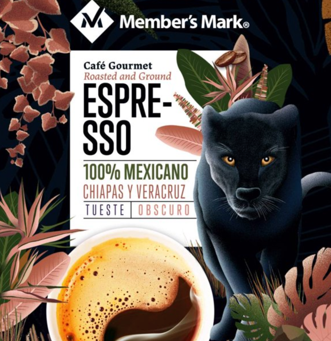 Member's Mark Toasted and Ground Coffee Espresso Chiapas and Veracruz 1 kg