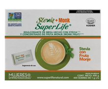 Cargar imagen en el visor de la galería, Endulzante Super Life Stevia+Monk 400 g - ZK