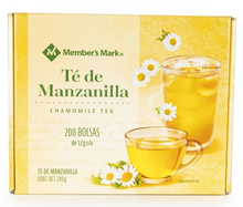 Cargar imagen en el visor de la galería, Té de Manzanilla Member's Mark 200 Bolsas de 1.2 g -ZK