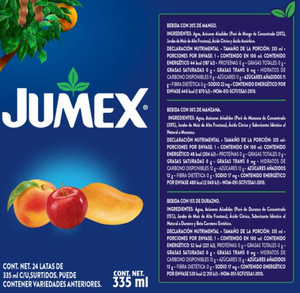 Bebida Jumex con Fruta Sabores Surtidos 24 pzas de 335 ml -ZK
