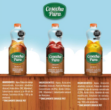 Cargar imagen en el visor de la galería, Bebidas COSECHA PURA Manzana, Naranja, Mango 6 pzas de 1 l c/u - ZK