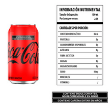 Cargar imagen en el visor de la galería, Refresco Coca-Cola Mini sin Azúcar 24 pzas de 235 ml c/u -ZK