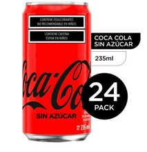 Cargar imagen en el visor de la galería, Refresco Coca-Cola Mini sin Azúcar 24 pzas de 235 ml c/u -ZK
