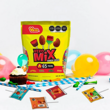 Cargar imagen en el visor de la galería, Surtido de Paletas Vero Mix Banda Fuego 65 pzas - ZK