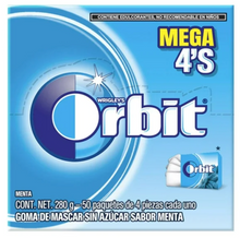 Cargar imagen en el visor de la galería, Goma de Mascar Wrigley's Orbit Mega 4's Sabor Menta 50 pzas - ZK