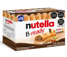 Cargar imagen en el visor de la galería, Galleta Rellena con Crema de Avellanas con Cocoa Nutella B-ready 15 pzas 22 g c/u - ZK