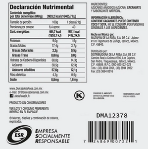 Mazapán De la Rosa 40 pzas de 21 g c/u -ZK