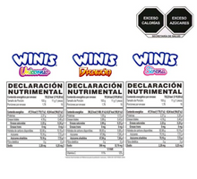 Cargar imagen en el visor de la galería, Caramelo Suave Winis Unicornio-Dragón-Sirena Maxi tubito 3 pzas de 176 g c/u - ZK