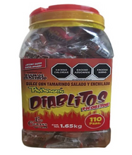 Cargar imagen en el visor de la galería, Dulce La Cubana Tamarindin Diablitos 110 pzas de 15g c/u -ZK