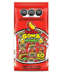 Gomita Zumba Goma Mango 40 pzas - ZK