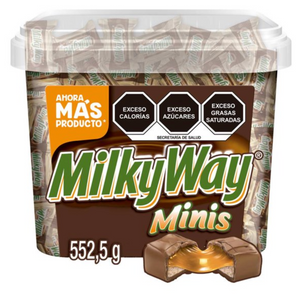 Chocolates Milky Way Minis 65 pzas de 8.5 g c/u -ZK