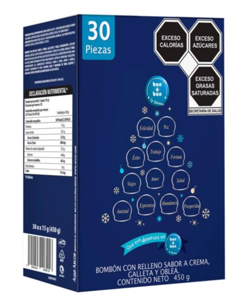 Bombón Bon o Bon Cookies & Cream 30 Pzas -ZK