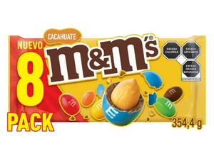 M&Ms Chocolates con leche y Cacahuate 8 piezas de 43.8 g - ZK