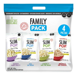 Palomitas Slim Pop Family Pack 4 pzas - ZK