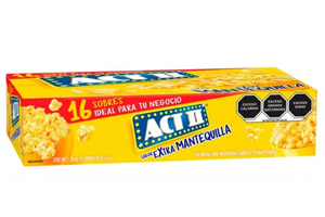 Palomitas para Microondas Act II Extra Mantequilla 16 pzas 87 g c/u - ZK
