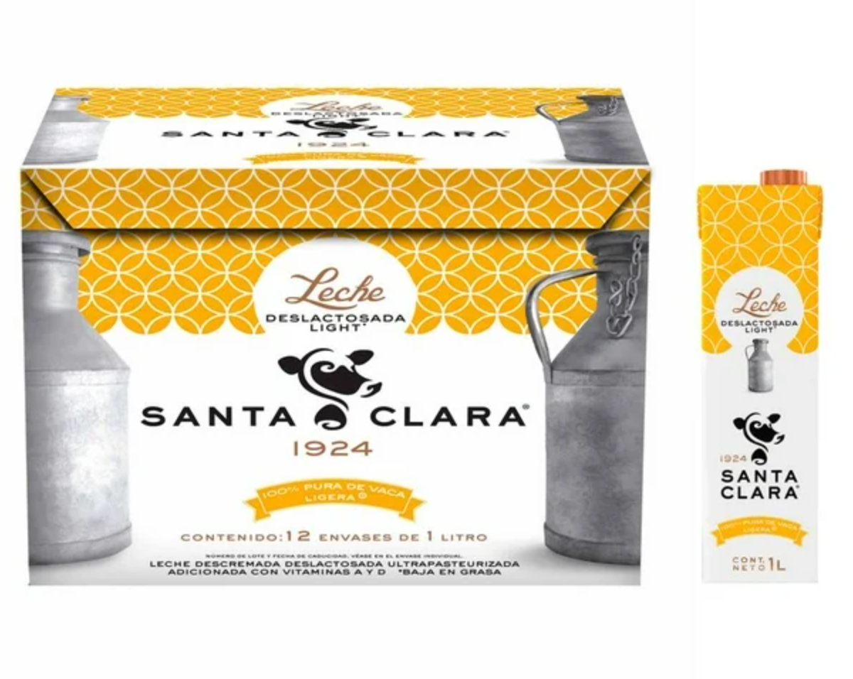 Santa Clara Light Lactose-Free Milk, 12-pack (1 Liter each) main image 0
